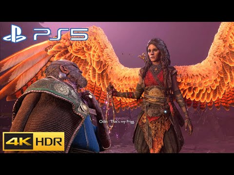 Freya Becomes Queen Again And Makes Odin Kneel To Her - God of War Ragnarok PS5 4K 60FPS HDR