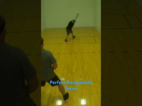 Perfect Racquetball Serve #shorts #racquetball #perfectserve #indoorsports #racquetballshots #serve