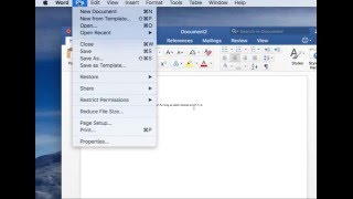 How to Save a Word Doc on a Mac