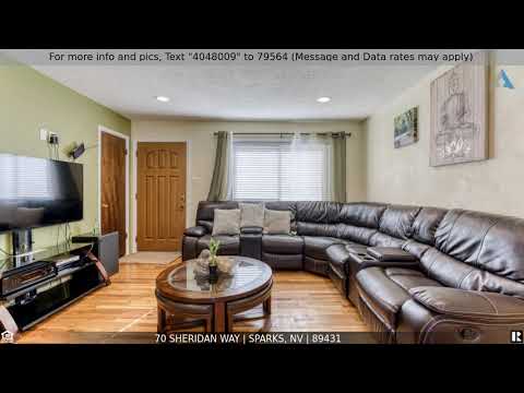 Priced at $335,000 - 70 Sheridan Way, Sparks, NV 89431