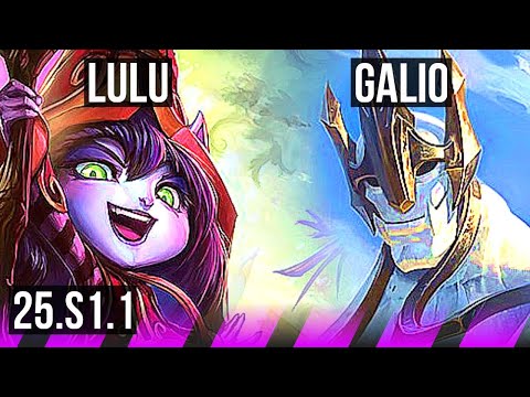 LULU & Jinx vs GALIO & Lucian (SUP) | KR Diamond | 25.S1.1