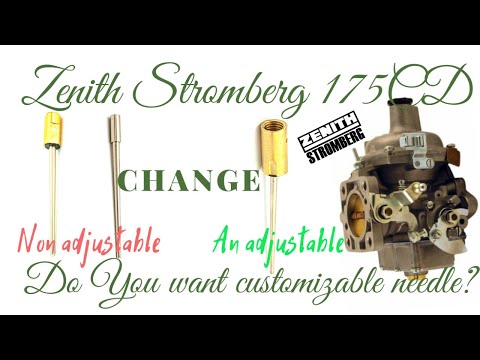 Stromberg 175 CD-2 Replacing Fixed Needles with Adjustable Needles  #STROMBERG175CD #carburettor