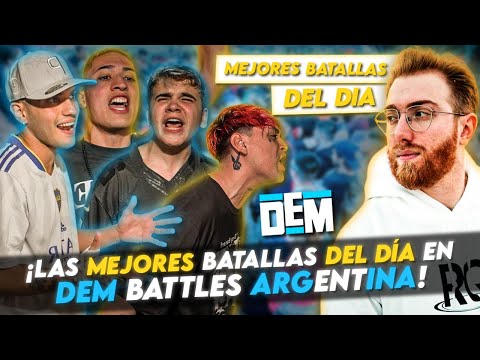 ¡LAS MEJORES BATALLAS DEL DÍA EN DEM BATTLES ARGENTINA! | DANI, TIAGO, ZAINA, JAFF, COBE Y G5