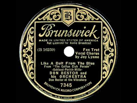 1934 Don Bestor - Like A Bolt From The Blue (Joy Lynne, vocal)