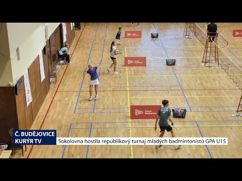 Sokolovna v Č. Budějovicích hostila republikový turnaj mladých badmintonistů GPA U15