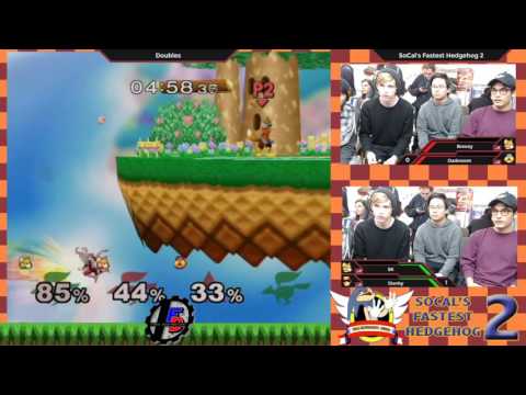 SoCal's Fastest Hedgehogs 2 - Breezy/Darkroom (Red) vs. FD | Skanky (Green) - SSBM Doubles
