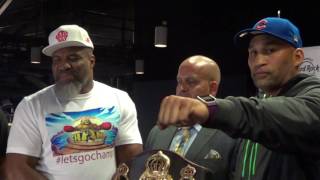 Shannon Briggs vs Fres Oquendo HEATED FACE OFF!!!