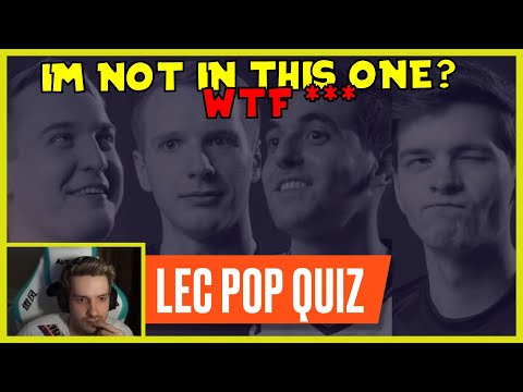 RGE Odoamne Plays LEC Splash Art Quiz And Reacts LEC Pop Quiz