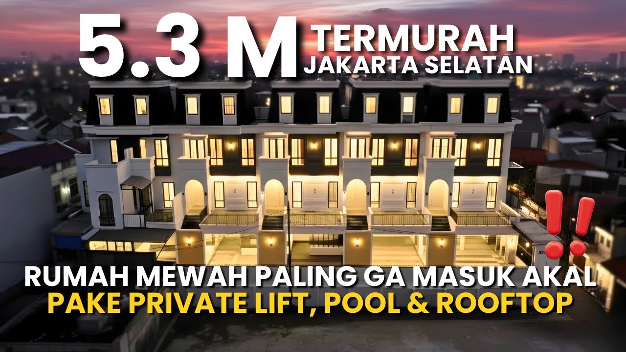 Rumah Mewah Murah 4 Lantai di Pejaten Jakartaselatan Private Lift