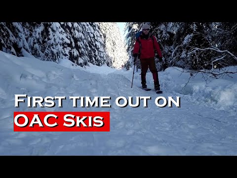 First time skiing on OAC Kar skis- Can they replace snowshoes? How hard can it be?!