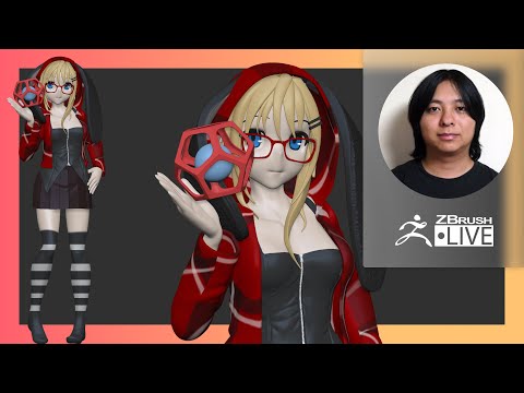 LIVE Look Into ZBrush 2022! Designing a Character From Scratch - Daisuke Narukawa