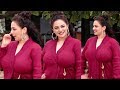 Nithya Menen Red Dress Boob Show Images Nithya Menen Latest Photo Shoot Gallery
