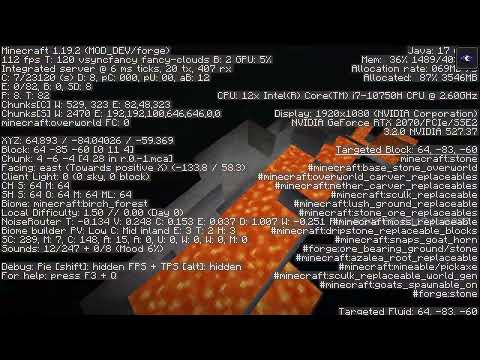 Shattered World Limits Project Showcase at Y -256 Depth with custom Geodes - Minecraft Forge 1.19.2