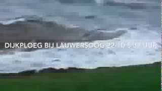 preview picture of video 'Hoogwater bij Lauwersoog  22 oktober 2014'
