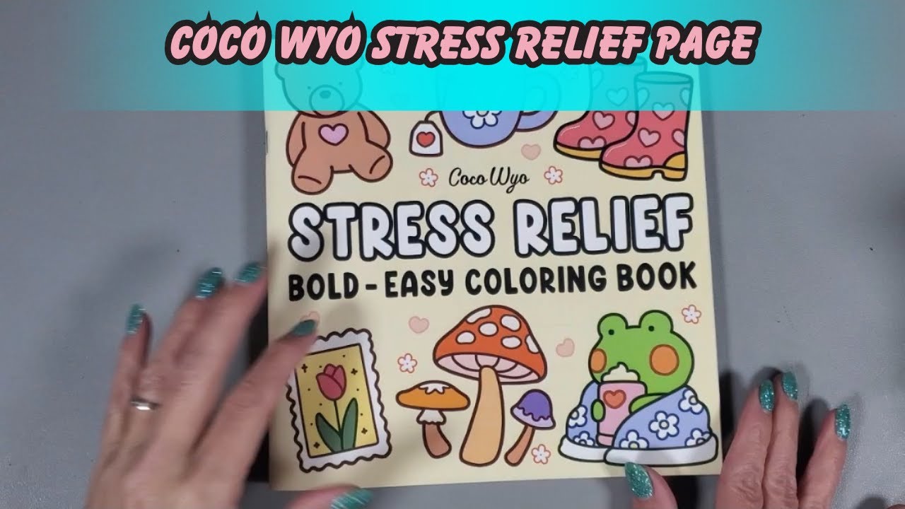 ASMR | Flower Shop | Coco Wyo Stress Relief Coloring Book | Sounds For Sleep & Relaxation