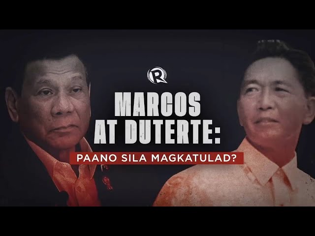 [PANOORIN] Marcos at Duterte: Paano sila magkatulad?