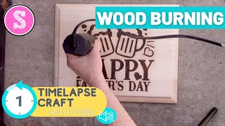 🔥 Wood Burning Sign Tutorial for Beginners (Timelapse with Tutorial)