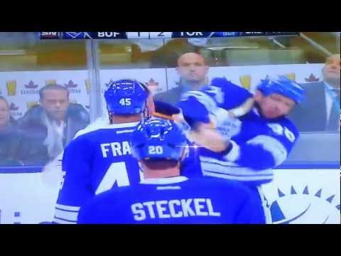 Frazer Mclearen vs john scott NHL hockey fight
