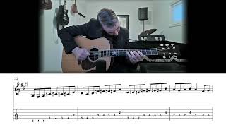 Big Sandy River - Flatpicking Bluegrass Guitar Lesson (Sheet Music + TAB)
