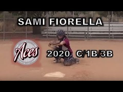 2020 Sami Fiorella Catcher 1B, 3B Softball Recruit Skills Video