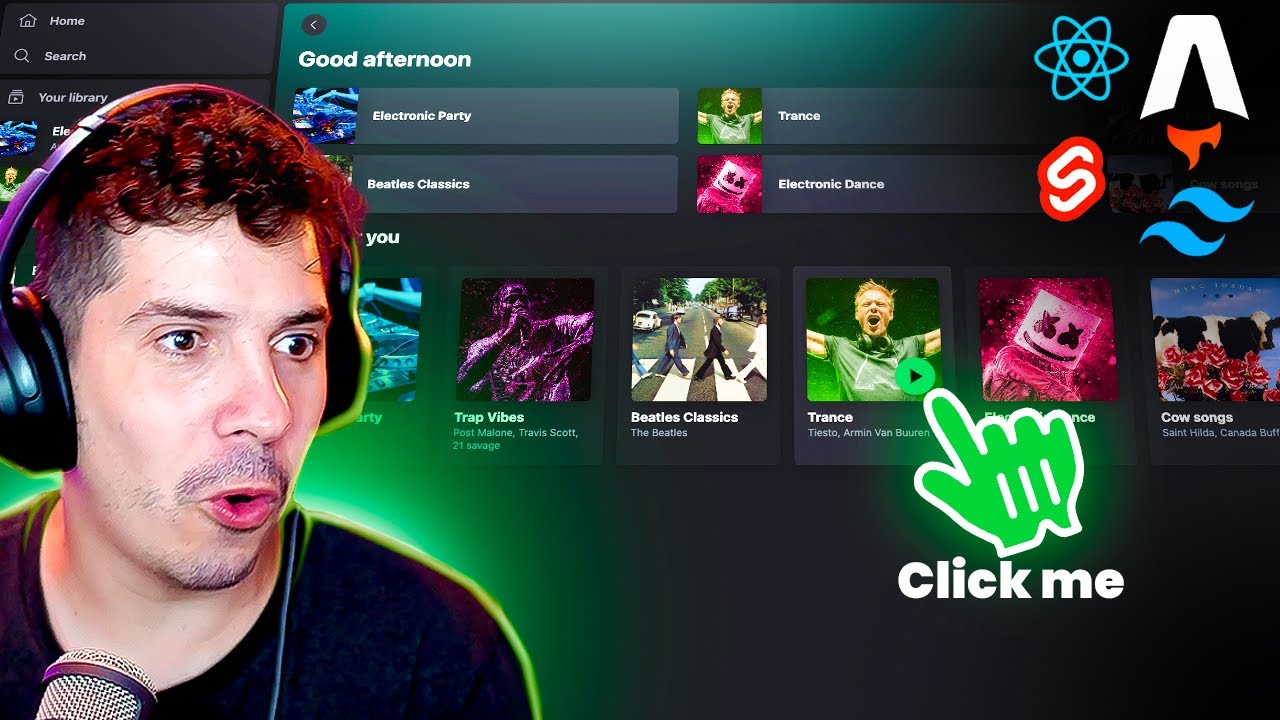 Clon de Spotify DESDE CERO con Astro 3, React JS, Svelte y TailwindCSS