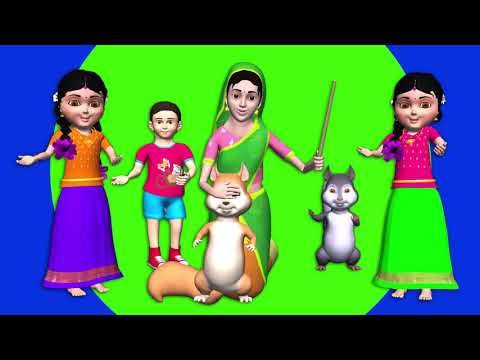 Veeri Veeri Gummadi Pandu Telugu Rhyme | children playing song - 3D Telugu Rhymes for Children