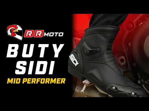 SIDI MID PERFORMER _ krótkie buty motocyklowe w sportowym stylu
