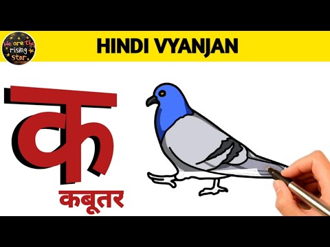 Hindi Vyanjan with Live Examples | क से कबूतर  | WATRstar