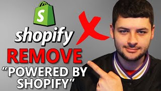 How to Remove "Powered By Shopify" From Your Store -Tutorial