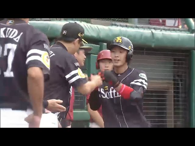 【2回表】逆方向へ弾丸の一打!! ホークス・今宮 6号ソロ 2015/9/13 E-H