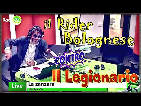 Il Rider Bolognese contro Il Legionario - La Zanzara 3.6.2021