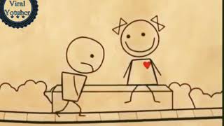 Whatsapp status video | Animated cute love story | Romantic cartoon for Whatsapp Status