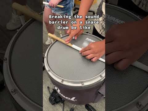 Thumbnail for Breaking the sound barrier on a snare drum #drumline #soundbarrier #snaredrum #sound by Sound Barrier