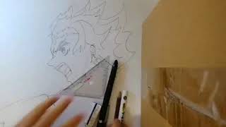 鬼滅の刃.ヒノカミ神楽円舞龍のシーン描いてみた前編