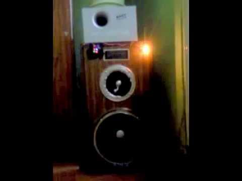 Moja kolumna + diody + żarówka + neon