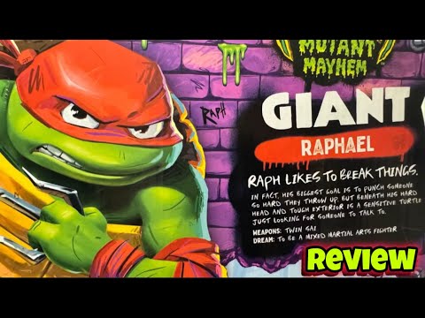 Raphael is Rude! Teenage Mutant Ninja Turtles Mutant Mayhem Giant 12 inch Raphael 4K video review