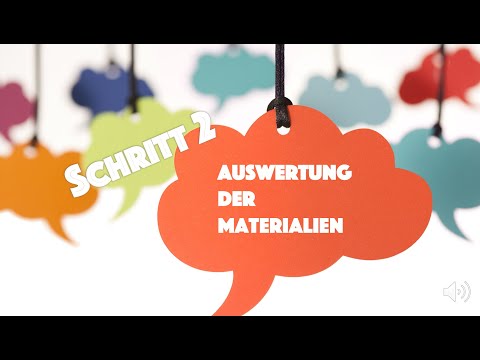 iDea - Informierendes Schreiben Schritt 2 & 3: Auswertung der Materialien und Planung des Zieltextes