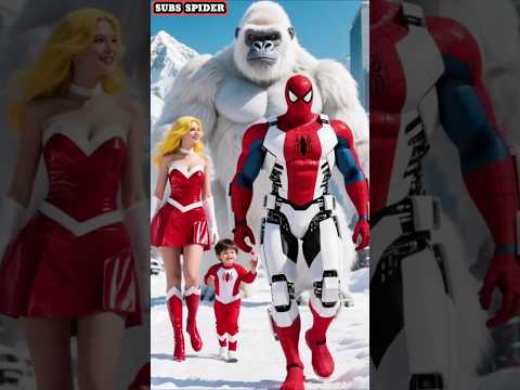 Spiderman And Hulk With Thier Family And King Kong #marveltoys #spideman