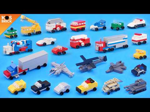 Lego Transformers Mini Vehicles Compilation (Tutorial)
