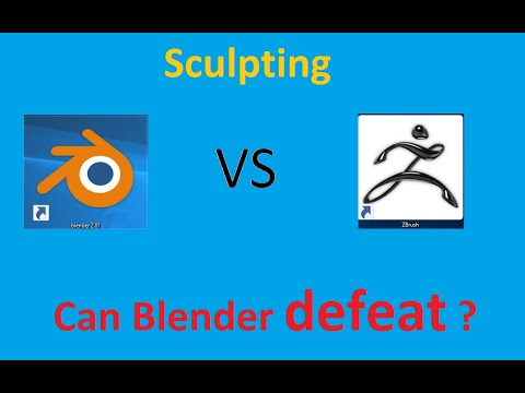 Can Blender sculpting defeat Zbrush Sculpting ? Blender VS Zbrush