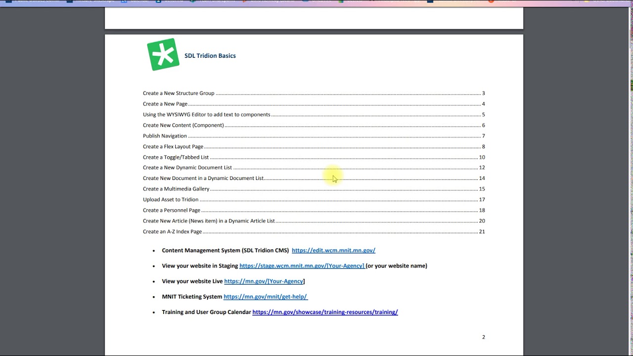Module 1 Introducing Helpful links and Password Information