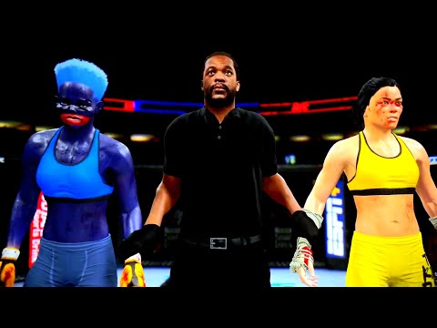 Huggy Wuggy vs. Bruce Lee woman - EA Sports UFC 4 Final Fight