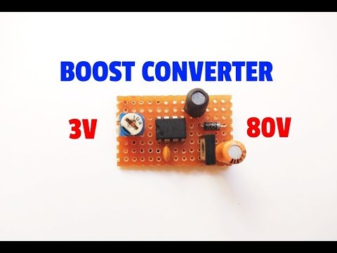 3 Volt To 80 Volt Boost Converter..Voltage Booster Circuit By Using 555 IC..Simple Boost Converter.. Video