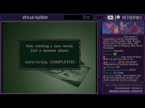 Virtual Hydlide random seed speedrun + Hanagumi Taisen Columns (1-29-20)
