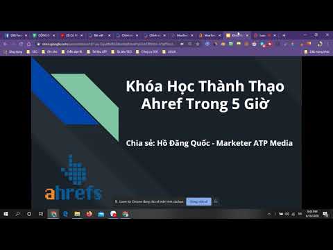 Demo Khóa Học Thà nh Thạo Ahrefs Trong 5 Giờ