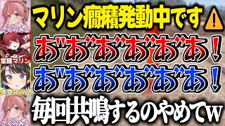 何故かマリンが叫ぶと必ず共鳴するスバルに爆笑が止まらないみこち【さくらみこ/大空スバル/宝鐘マリン/ホロライブ切り抜き】