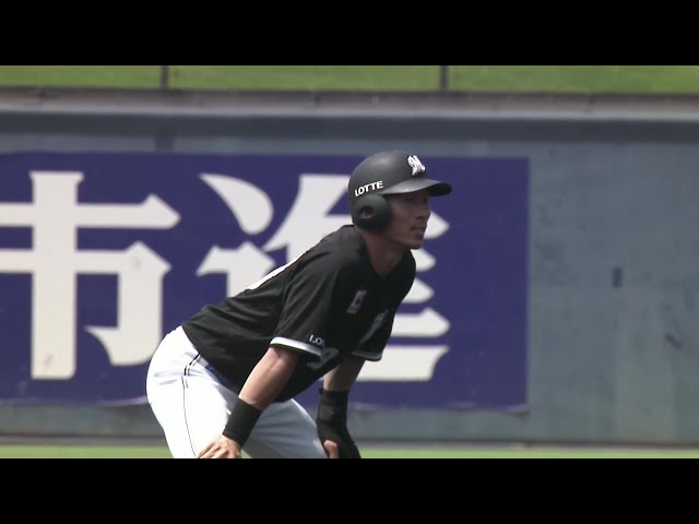 【ファーム】エンドラン成功!! マリーンズ・高部瑛斗 レフトへのタイムリー2ベースで先制!! 2025年7月9日 北海道日本ハムファイターズ 対 千葉ロッテマリーンズ