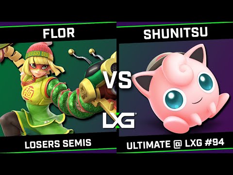 FLOR (Min Min) vs Shunitsu (Peach/Jigglypuff) - Smash Ultimate @ LXG 94