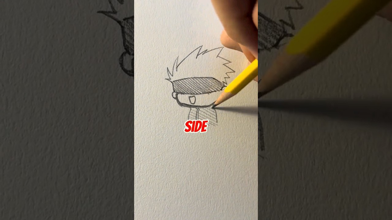 Simple Gojo drawing when you are bored || Jmarron