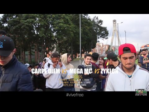 CARPEDIEM vs MEGA MC vs ZYKLON -- codigo de barras liga de freestyle -edicion especial